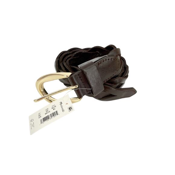 MADEWELL Braided Belt in Dark Carob M-L - Picture 9 of 14
